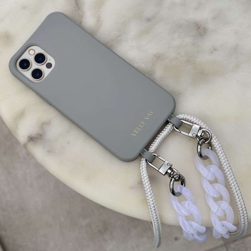 Set Cold Stone - Pearl & Arctic Kette-iPhone 16