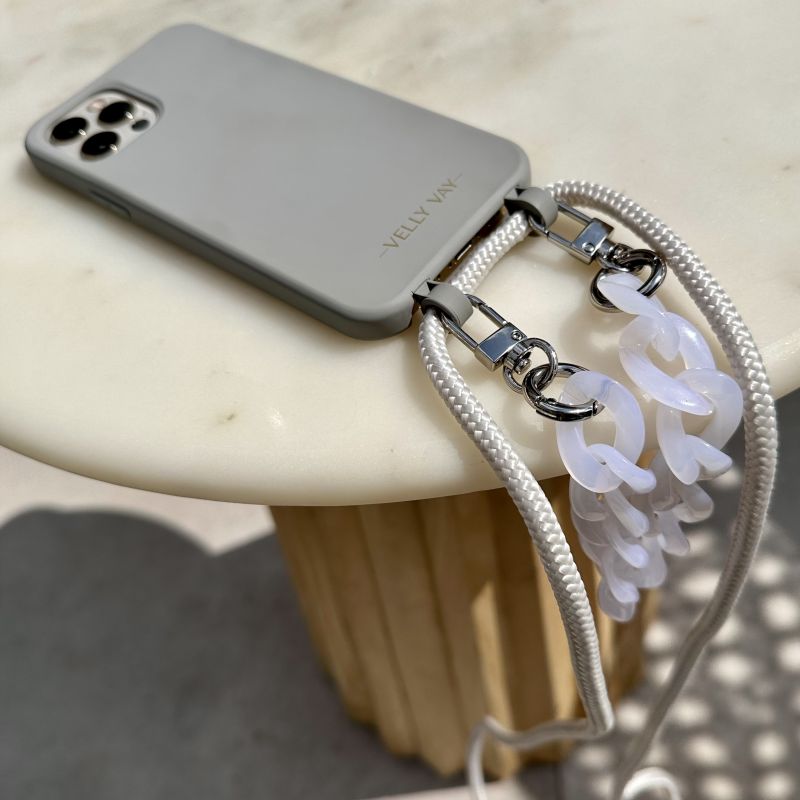 Set Cold Stone - Pearl & Arctic Kette-iPhone 16