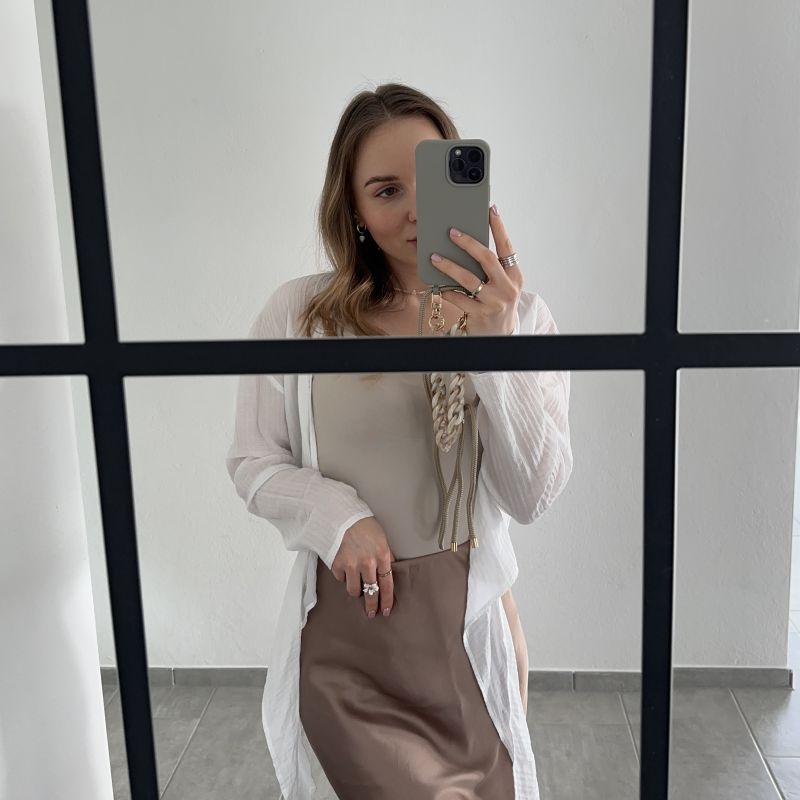 Set Cold Stone - Pearl & Arctic Kette-iPhone 16