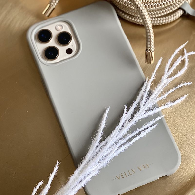 Cold Stone Case 2 in 1 - Greygold Handyband-iPhone 16