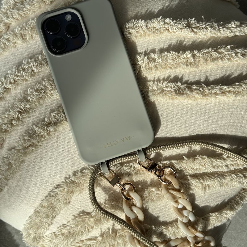 Set Cold Stone - Greygold & Dubai Kette-iPhone 16