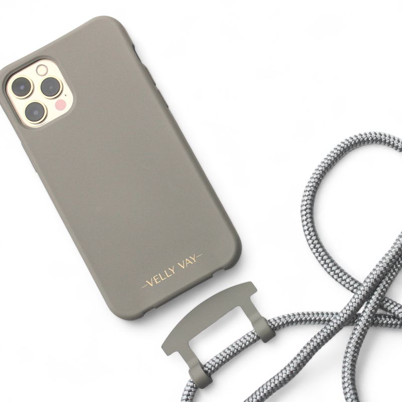 Cold Stone Case 2 in 1 - Mouse Grey Handyband-iPhone 16