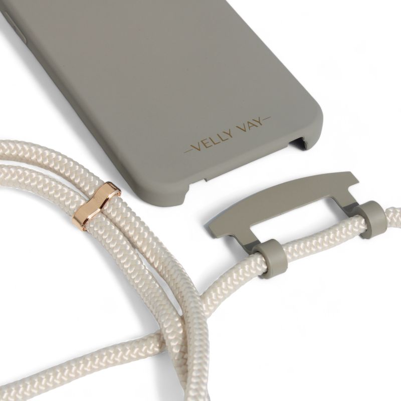 Cold Stone Case 2 in 1 - Pearl Handyband-iPhone 16