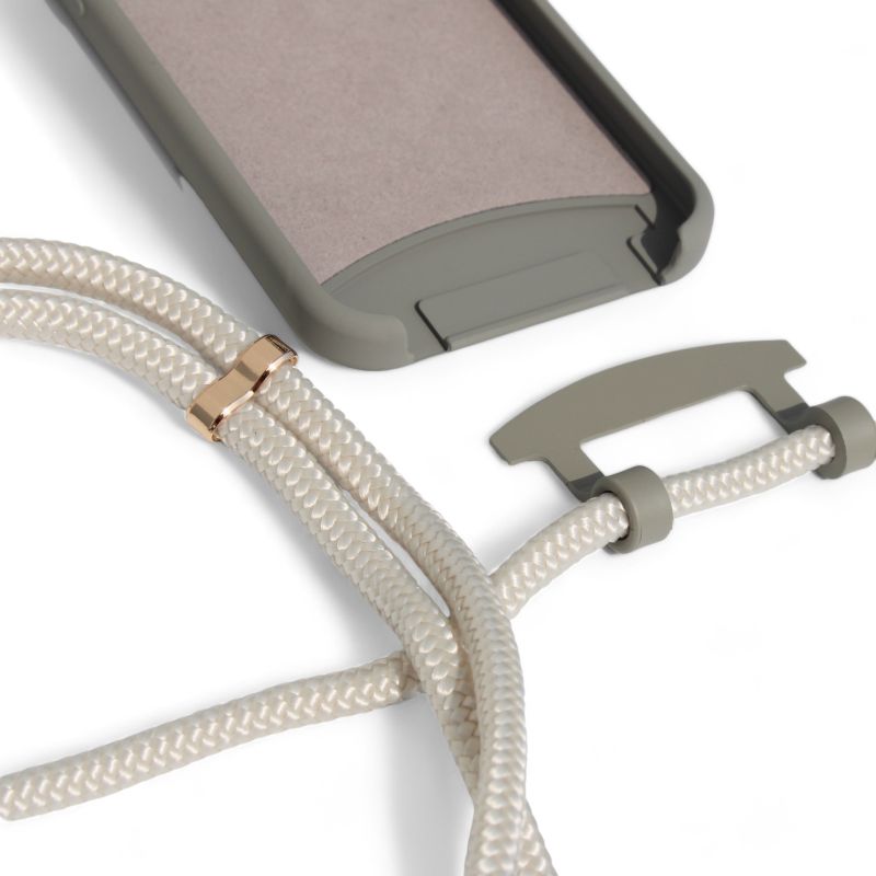 Cold Stone Case 2 in 1 - Pearl Handyband-iPhone 16