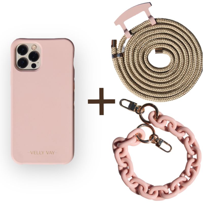 Set Powder Pink - Greygold & Paris Kette