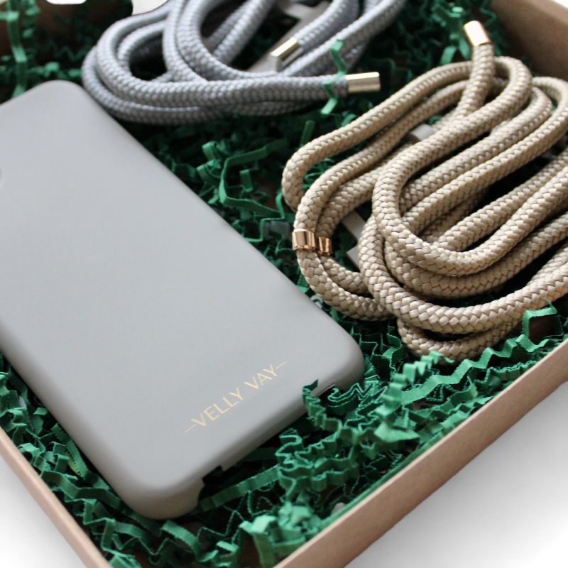 Weihnachtsset Cold Stone - Greygold & Mouse Grey-iPhone 16